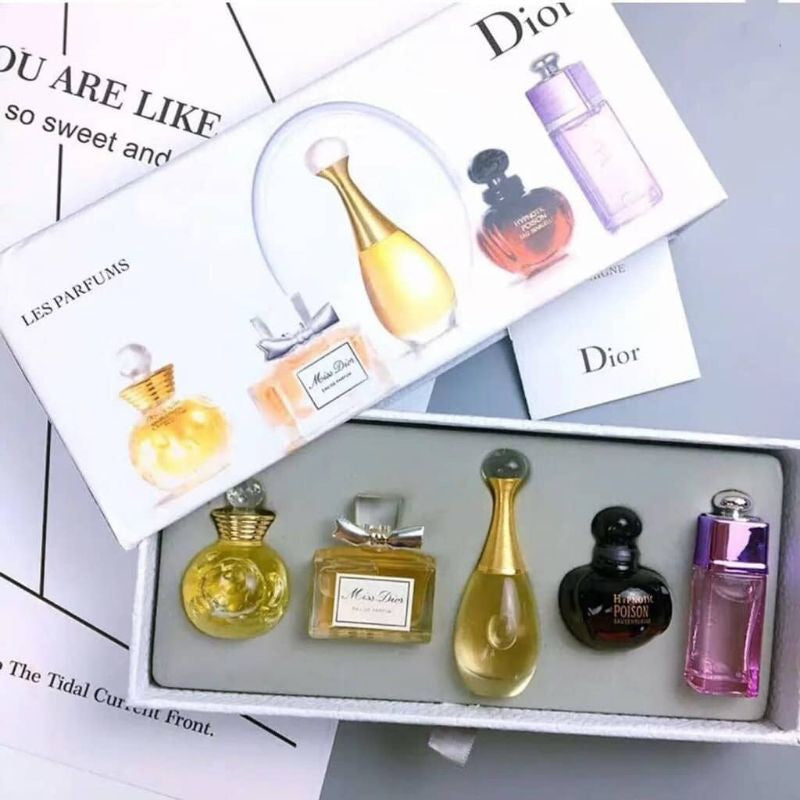 Gift Set of Perfume Dior 5 Mini Fragrances