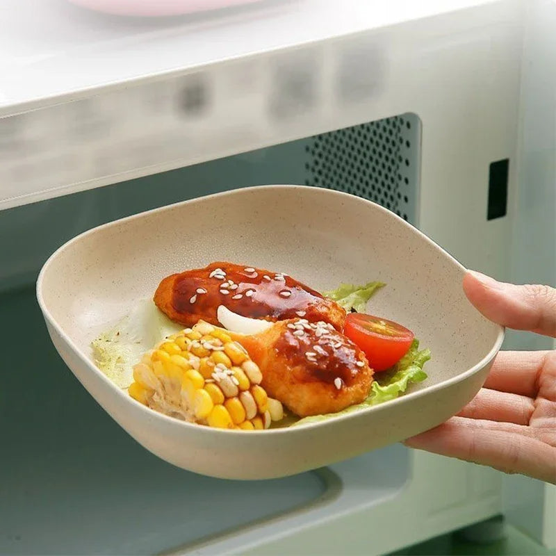 10 Plates with Stand Food Grade Plate Plastic Multi-function